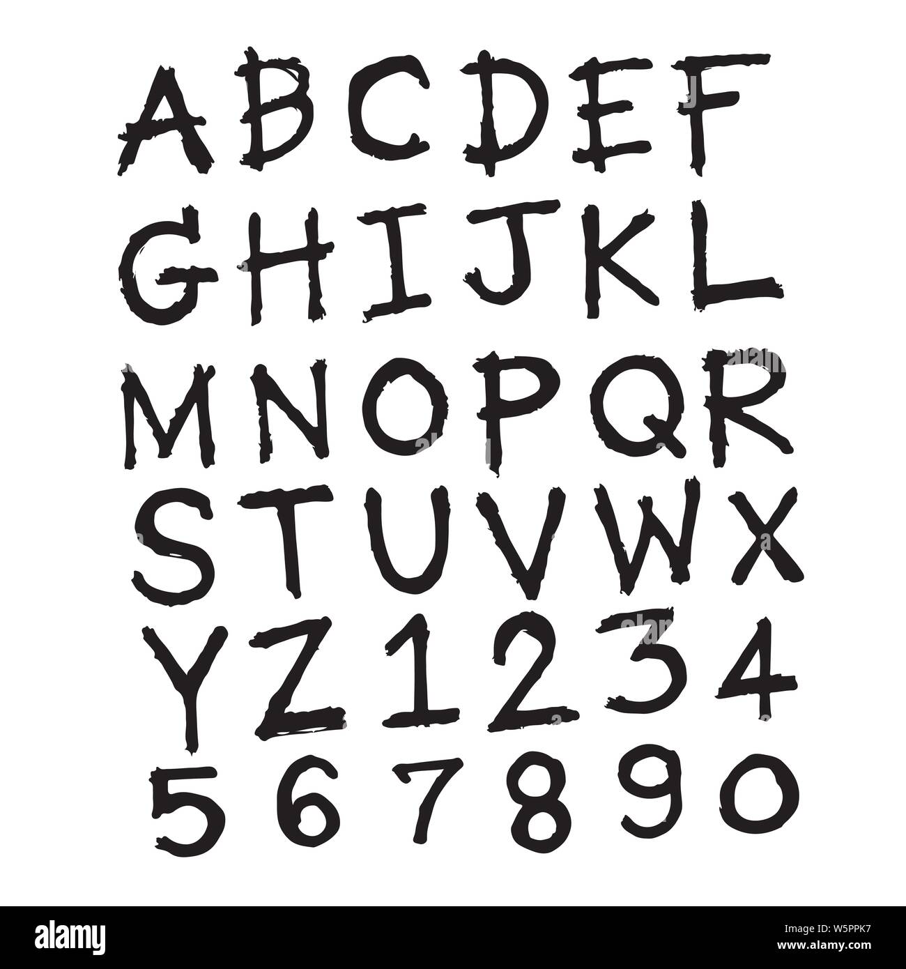 Doodle hand drawn font design Stock Vector Image & Art - Alamy