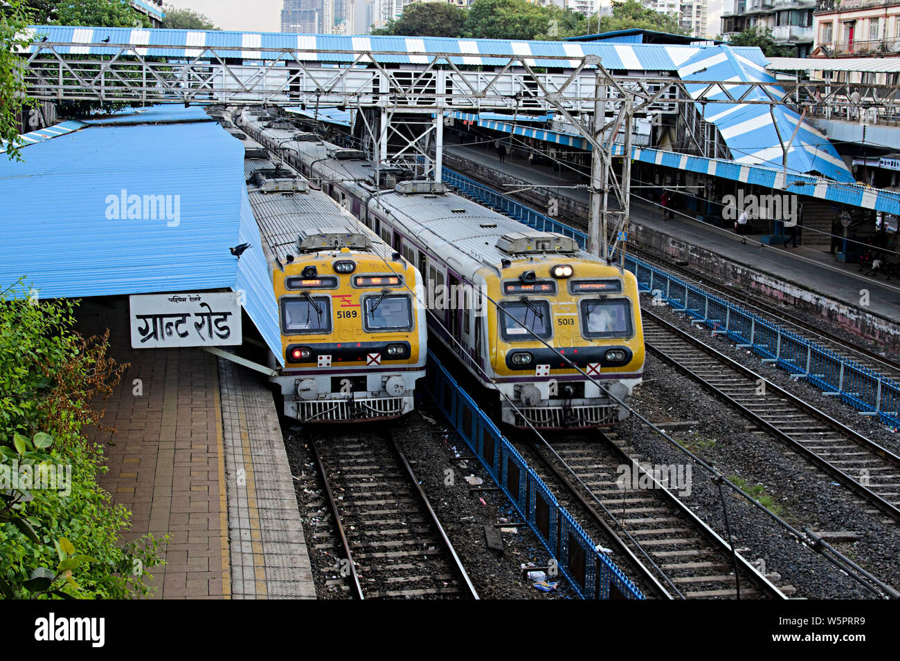 Grant Road Railway Station Mumbai Maharashtra India Asia Stock Photo