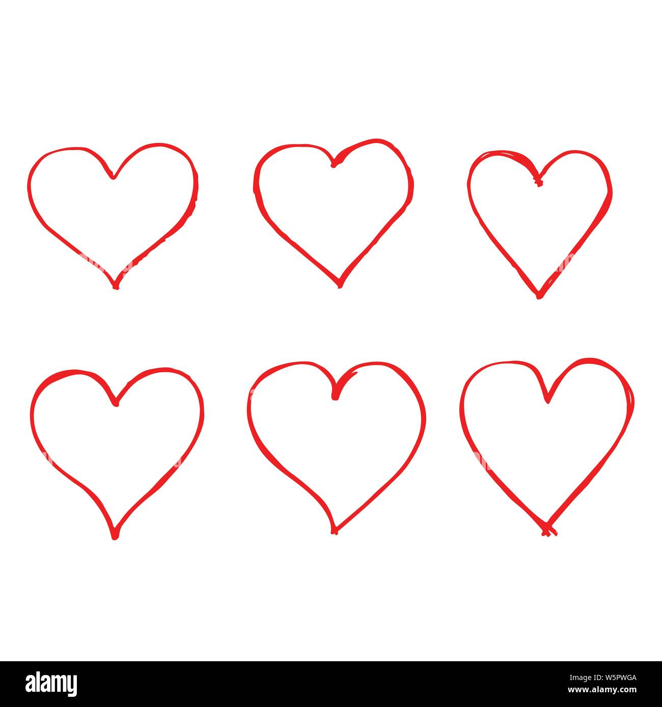 Hand drawn heart icon Stock Vector Image & Art - Alamy