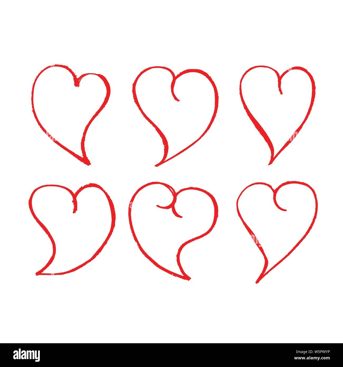 Hand drawn heart icon Stock Vector Image & Art - Alamy