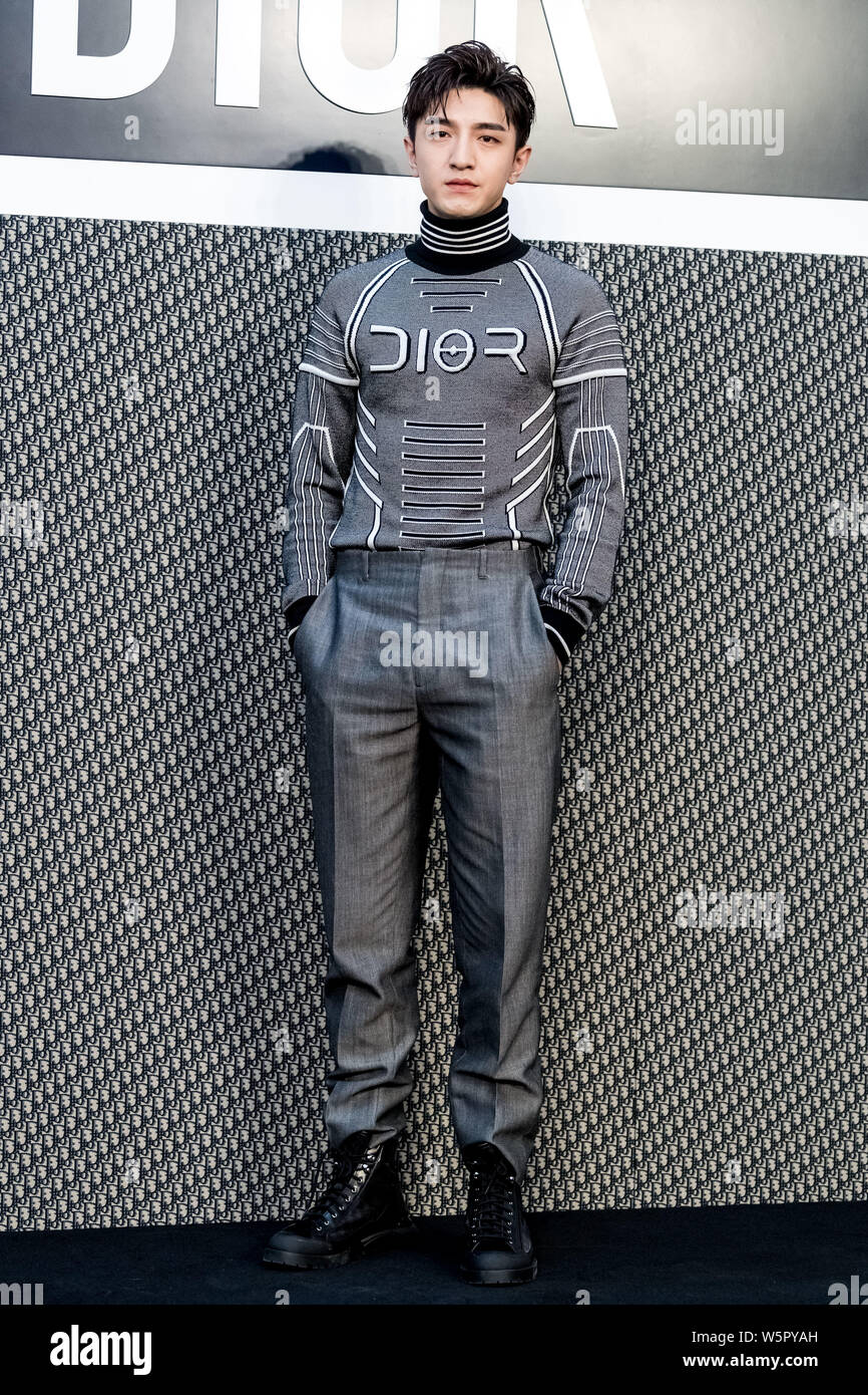 Chinese actor and singer Jin Han or Kim Jin attends a Dior event in Shanghai, China, 7 May 2019
