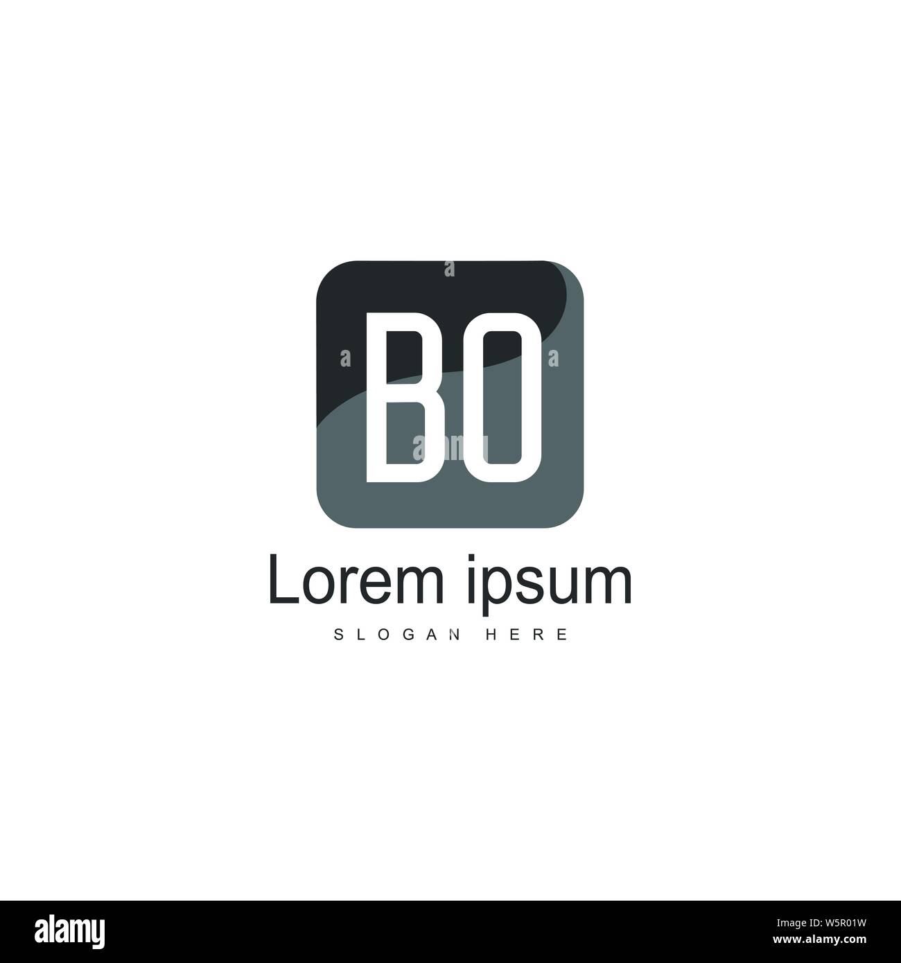 BO Letter Logo Design. Creative Modern BO Letters Icon Illustration ...