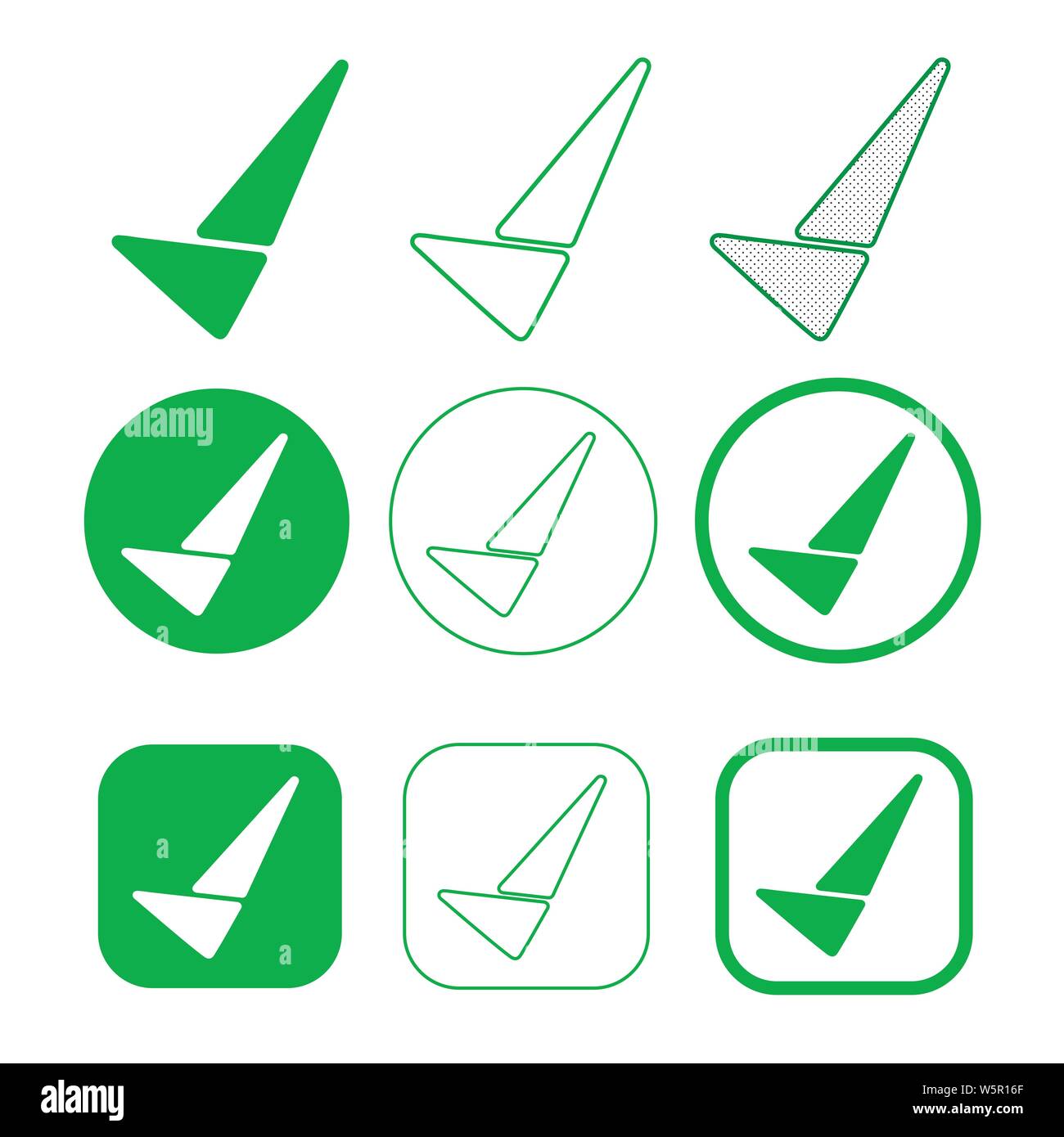 Simple Tick icon accept approve sign Stock Vector Image & Art - Alamy