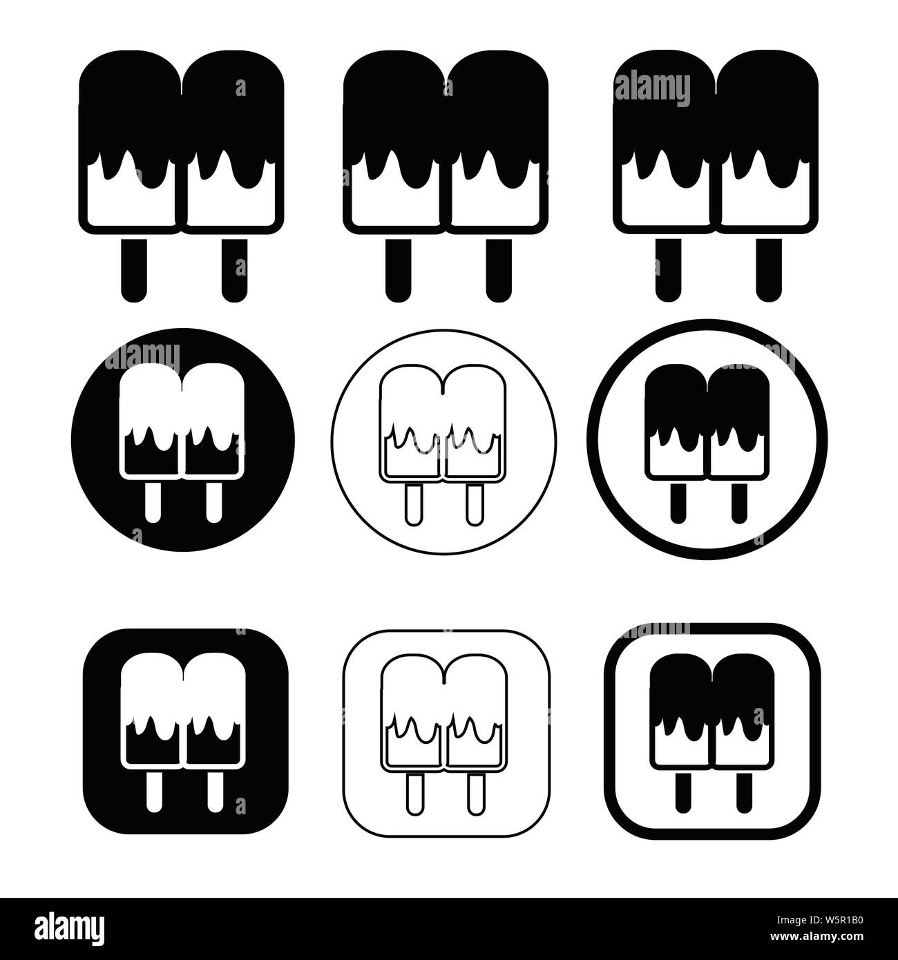 set of simple Ice Cream icon Stock Vector Image & Art - Alamy