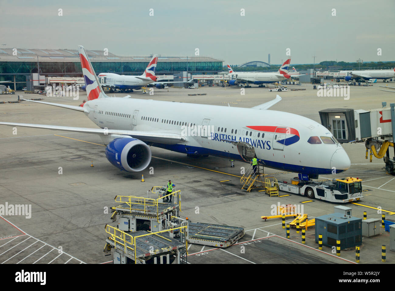 British Airways Dream liner at terminal 5, Heathrow airport , London ...