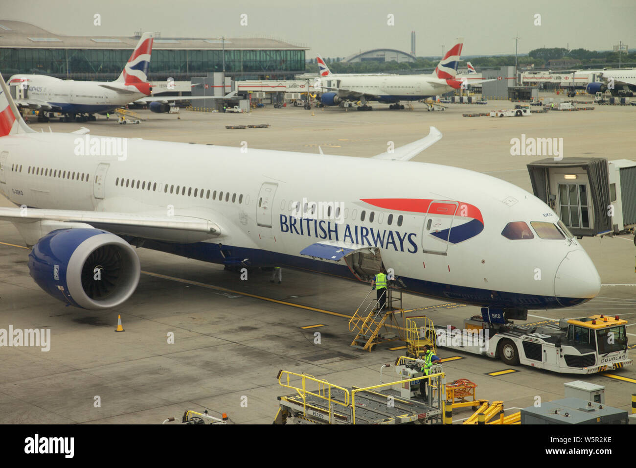 British Airways Dream liner at terminal 5, Heathrow airport , London ...