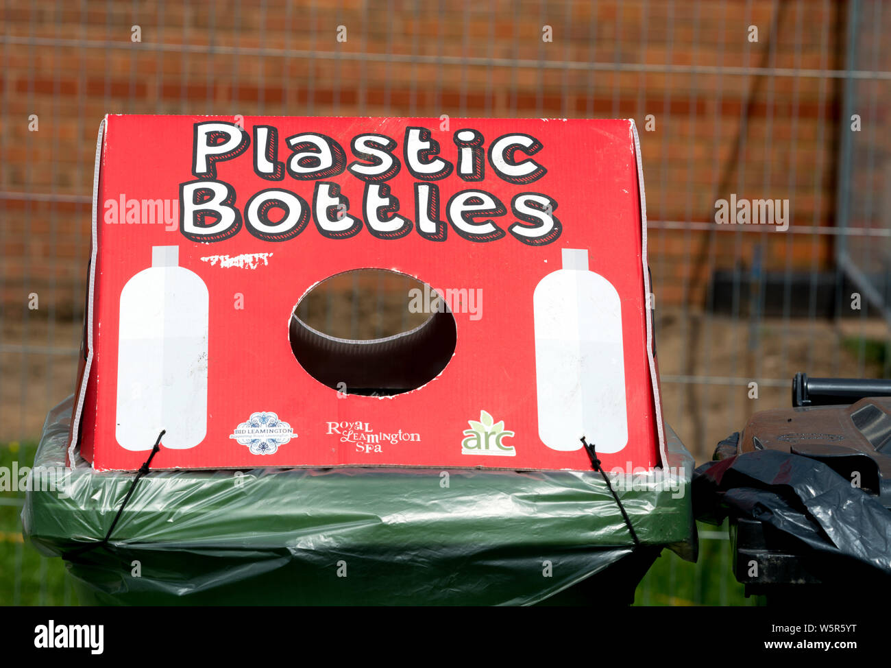 Plastic bottles recycling bin Stock Photo Alamy