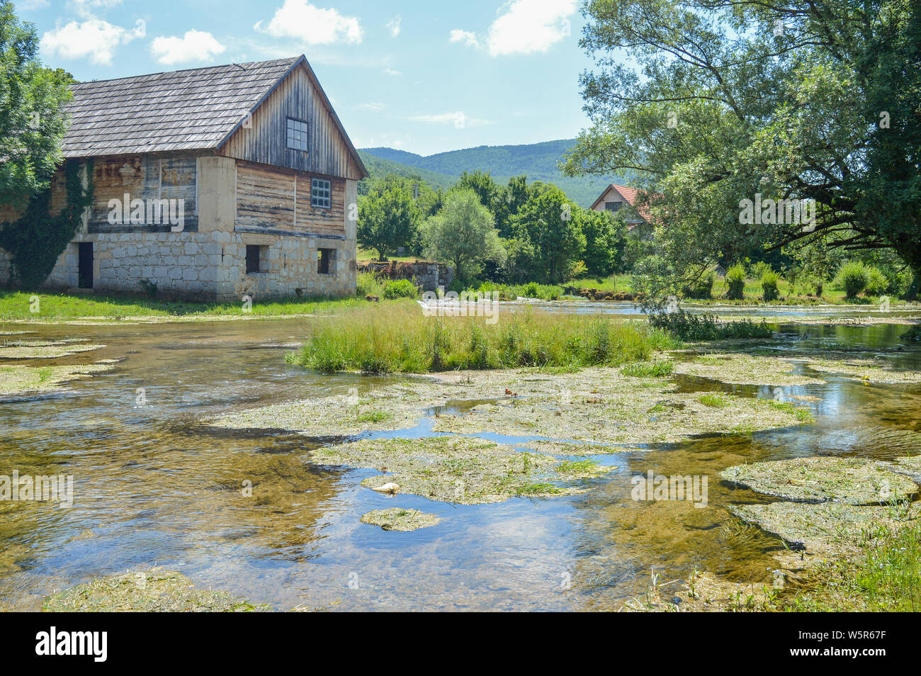 Beautiful Gacka river at Sinac, Croatia Stock Photo
