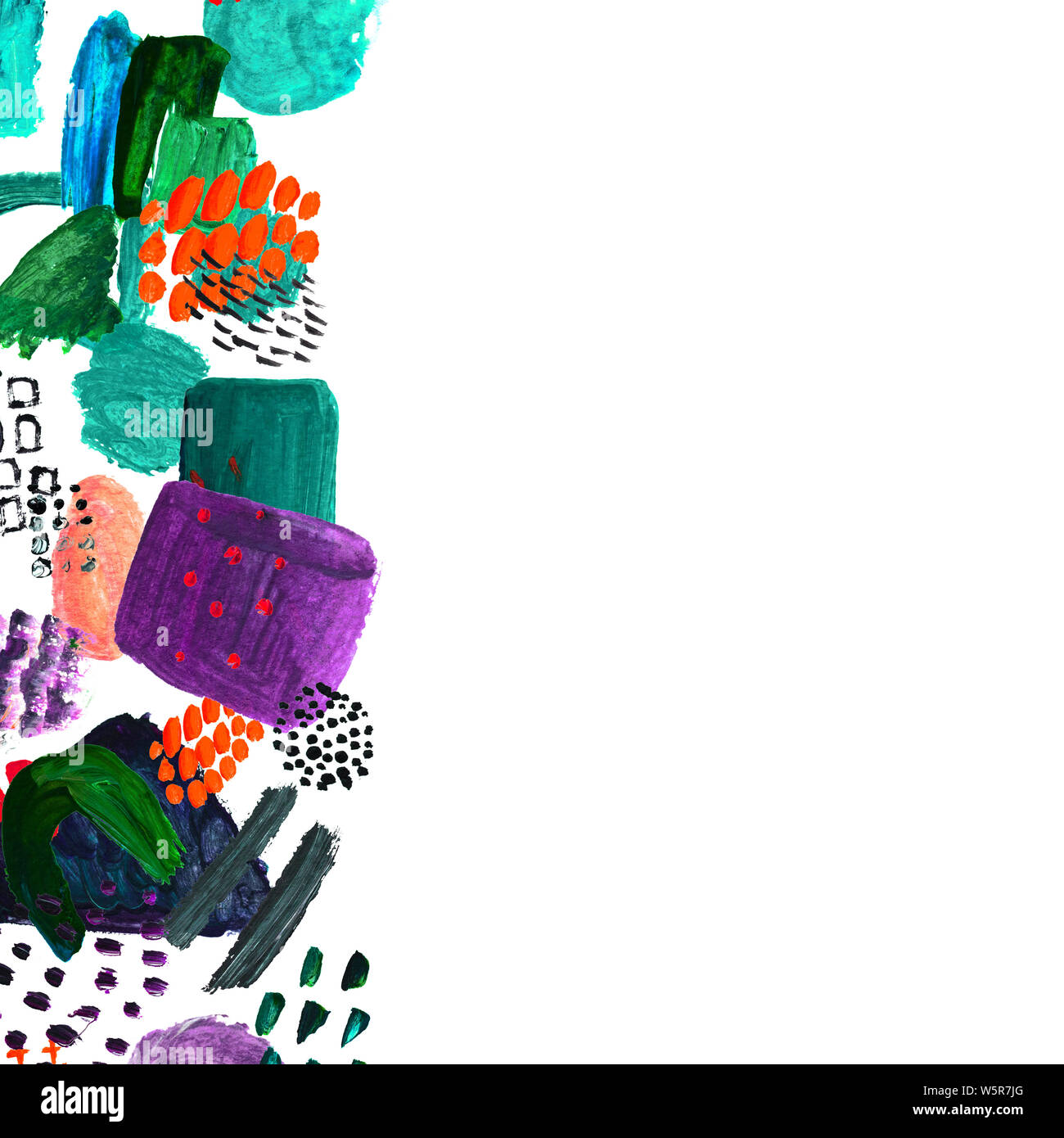 Hand drawn border and place for your text Stock Photo - Alamy