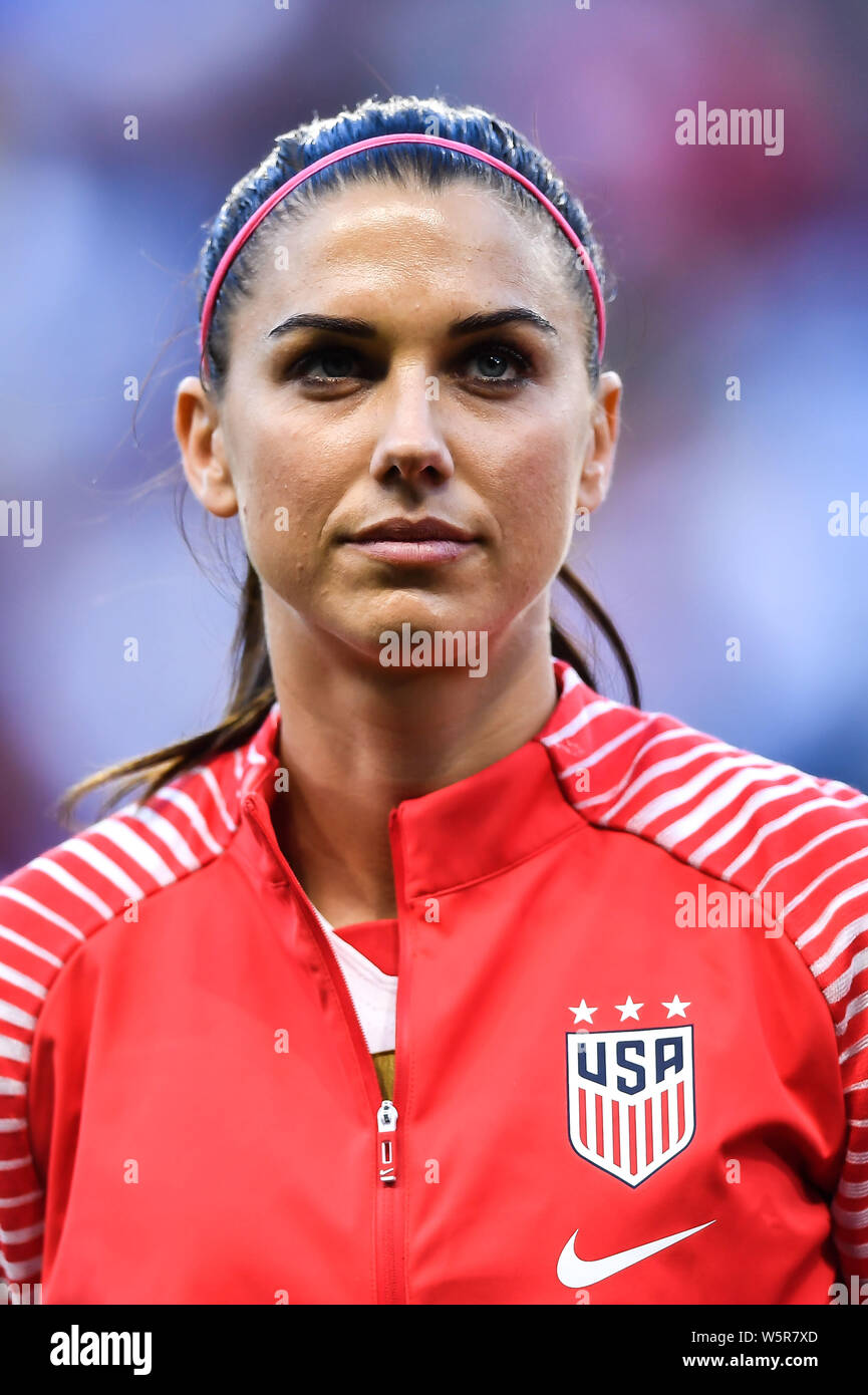 Alex Morgan of United States women's national soccer team poses before the  third round match of Group F match against Sweden women's national football  Stock Photo - Alamy