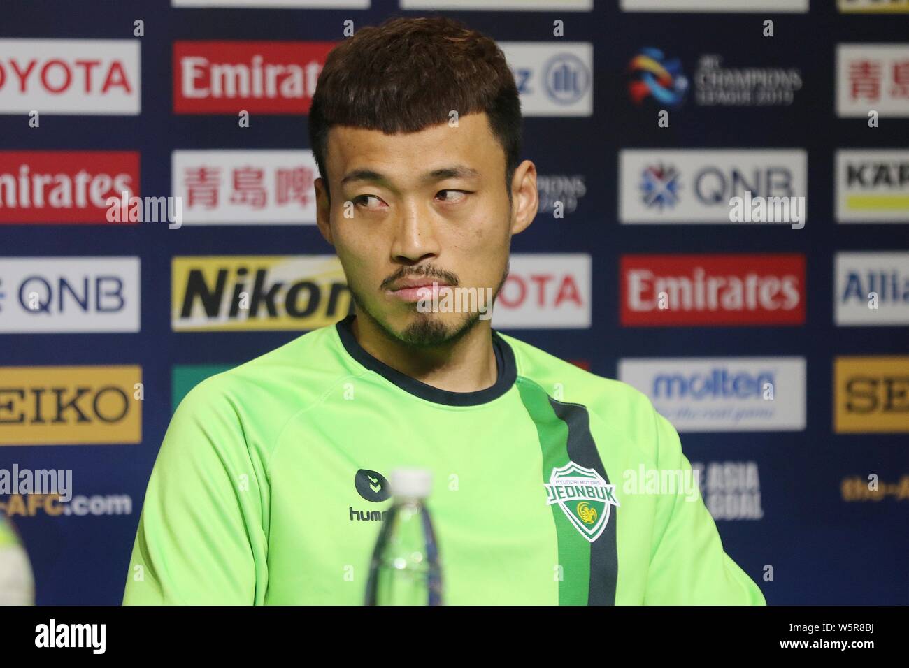 Shin Hyung Min Of South Korea S Jeonbuk Hyundai Motors Fc Attends A Press Conference Before The Eighth Final Match Against China S Shanghai Sipg F C Stock Photo Alamy