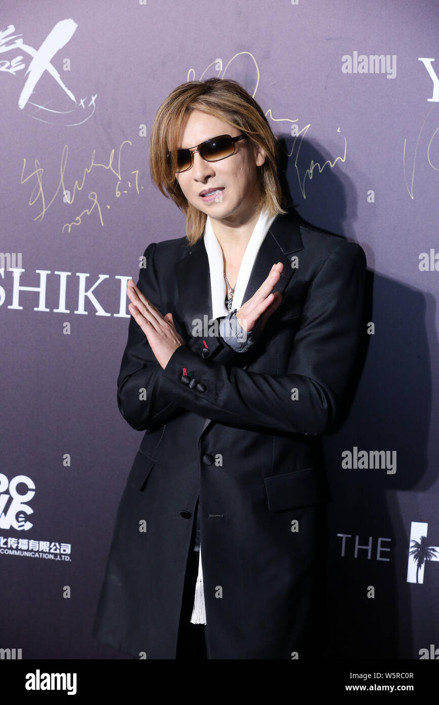Yoshiki Hayashi, better known by his stage name Yoshiki, of Japanese heavy metal band X Japan