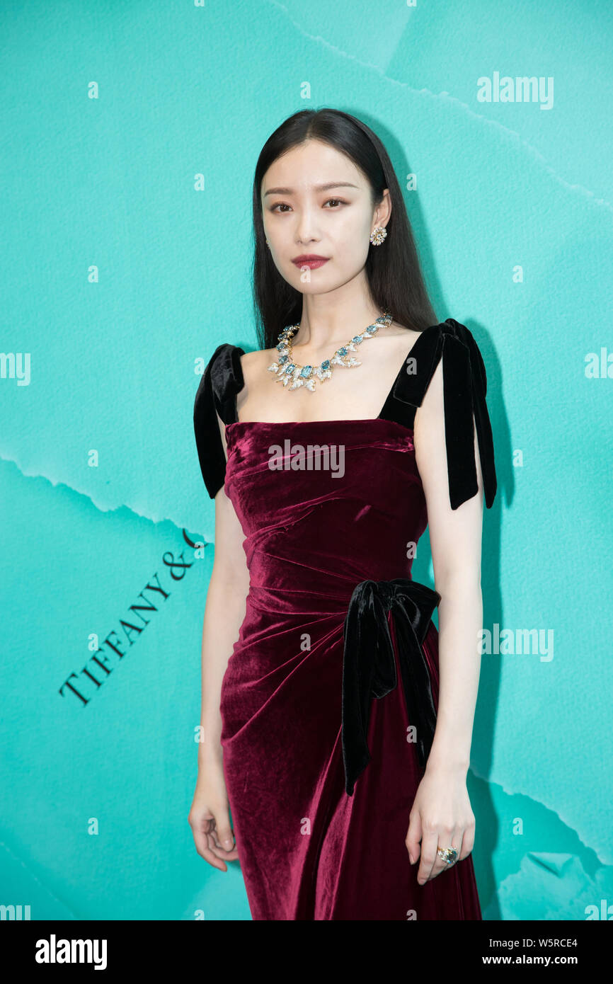 Chinese actress Ni Ni attends a promotional event for Tiffany & Co. in ...