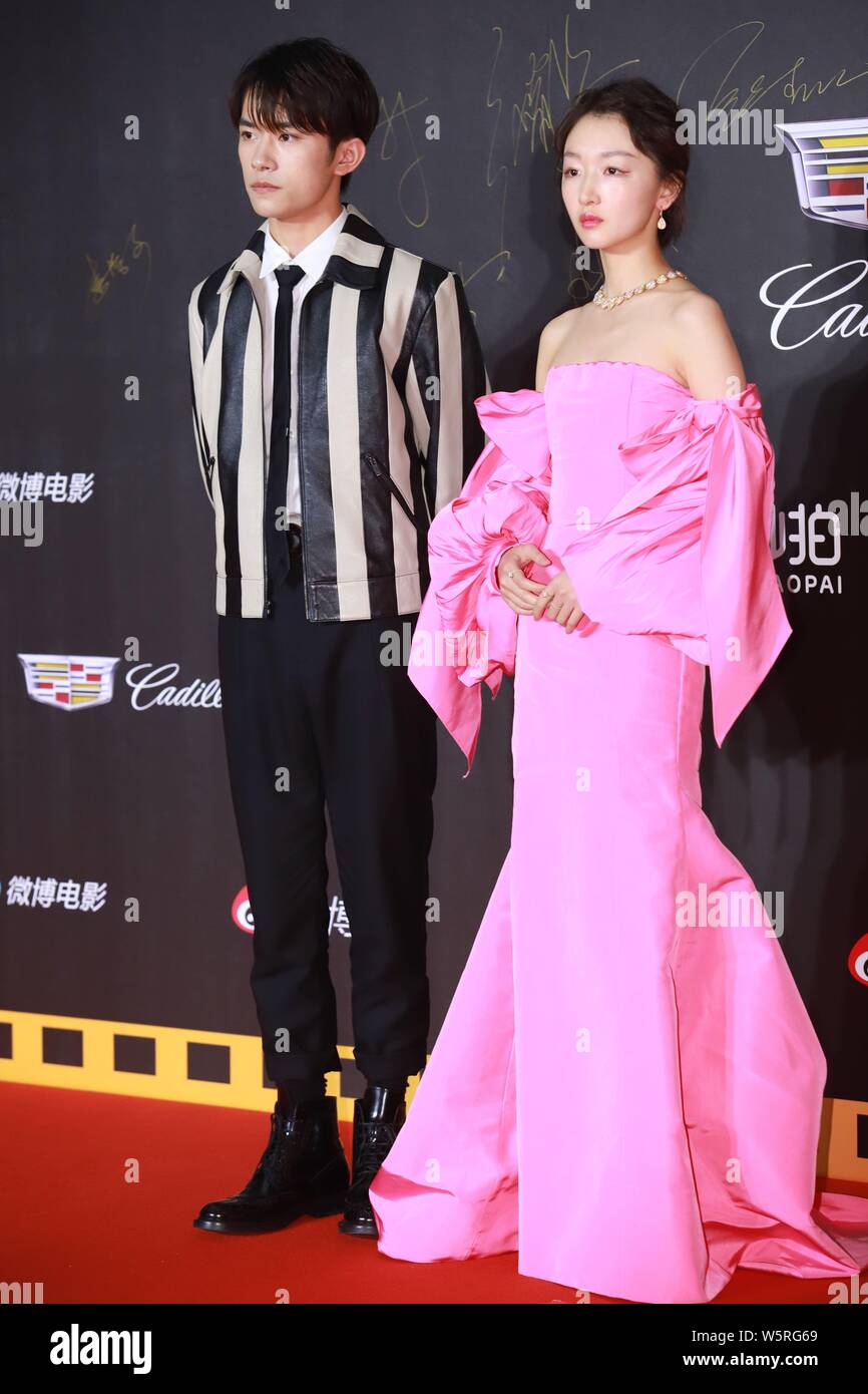 Actress Zhou Dongyu and actor Yi Yangqianxi, aka Jackson Yee
