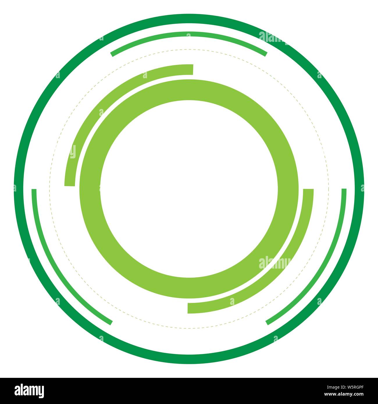 Green version - Random circles with dashed lines, Randomness, circular ...