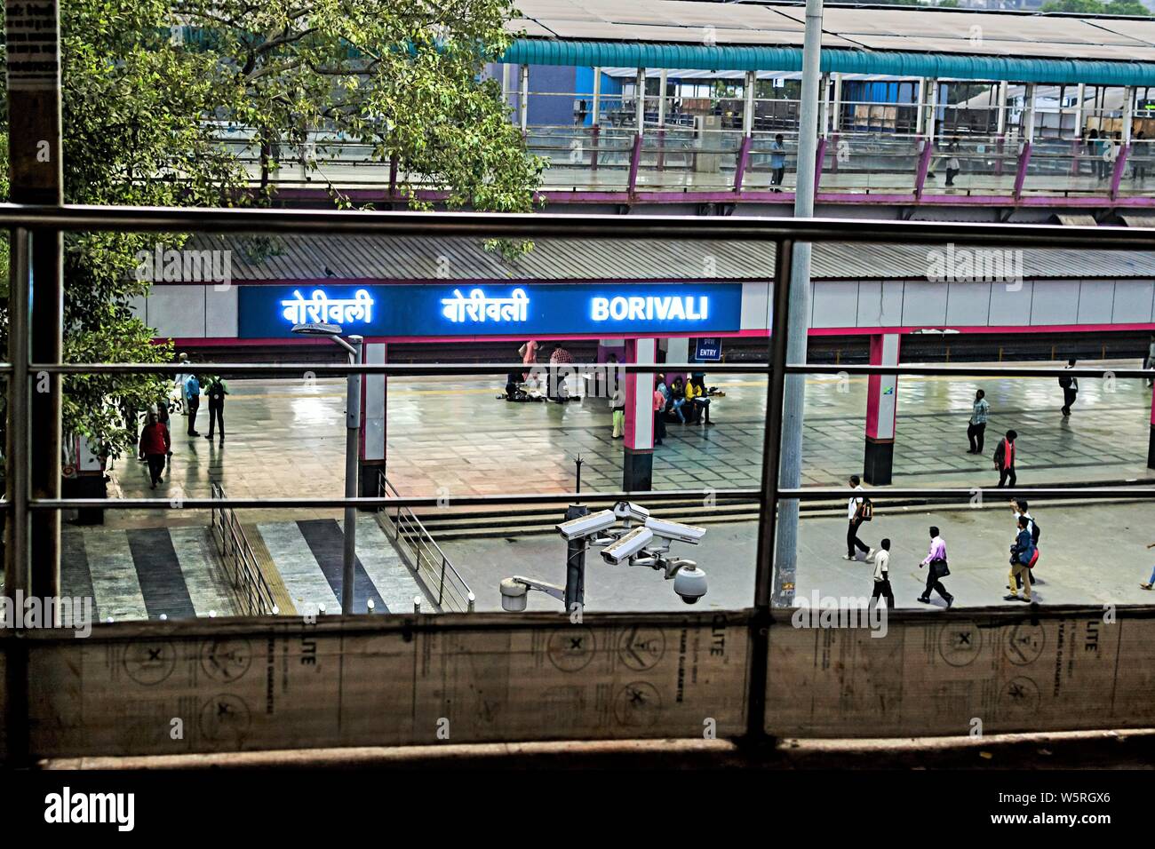 Borivali Railway Station Mumbai Maharashtra India Asia Stock Photo