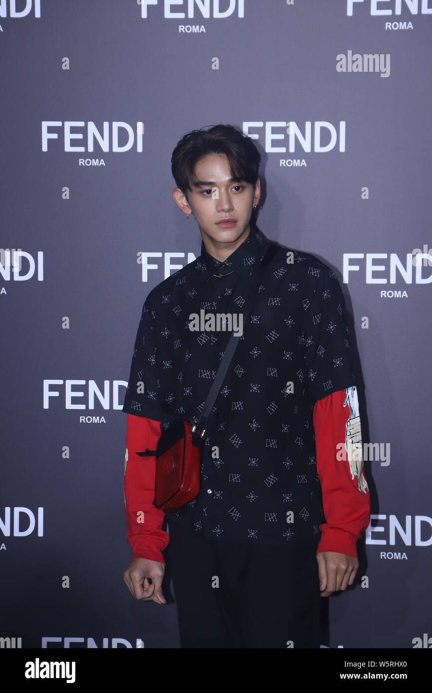 Hong Kong entertainer and rapper Lucas Wong of South Korean boy group ...