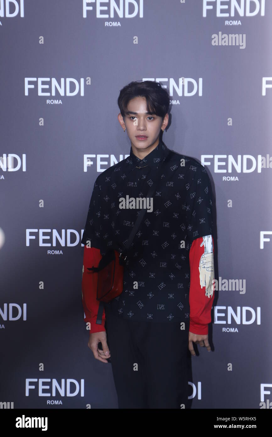 Hong Kong entertainer and rapper Lucas Wong of South Korean boy group ...