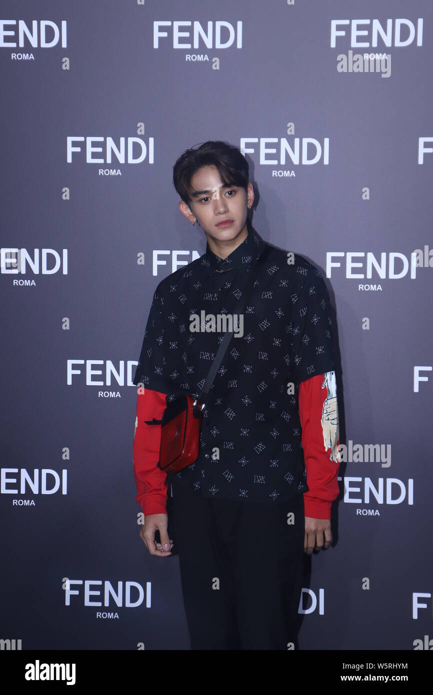 Hong Kong entertainer and rapper Lucas Wong of South Korean boy group ...