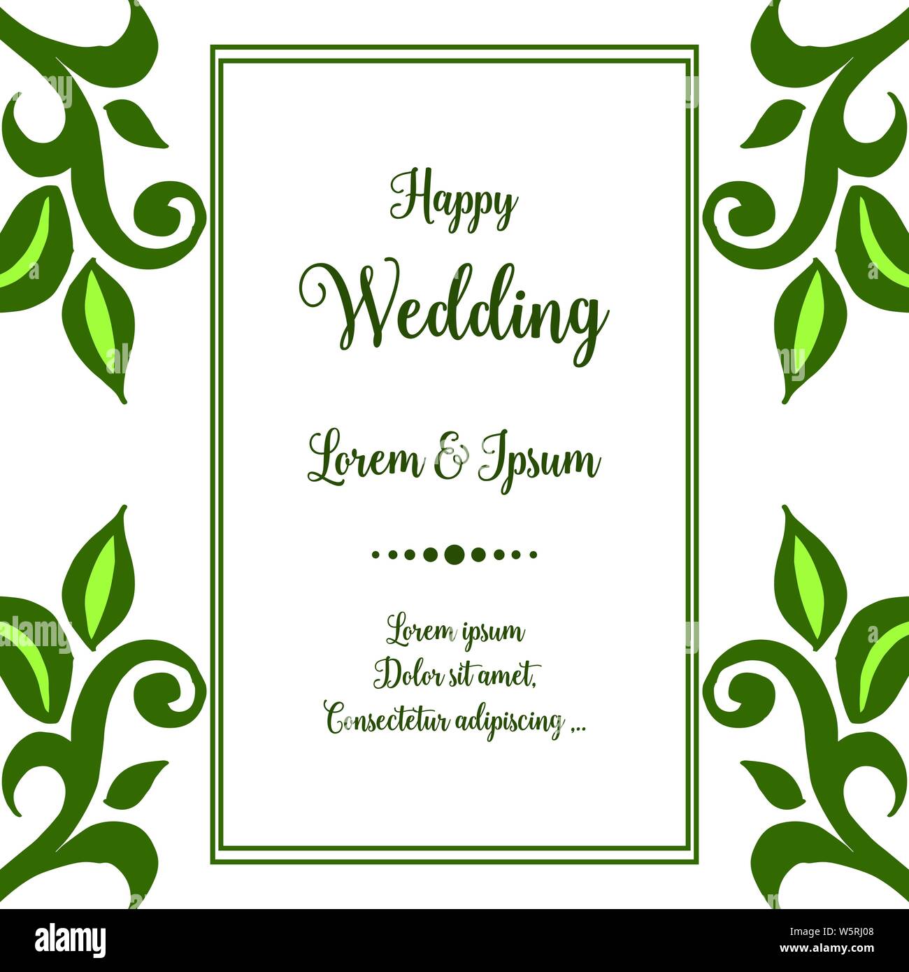 Romantic decorative flower frame, with various flowers and leaf, cute ...