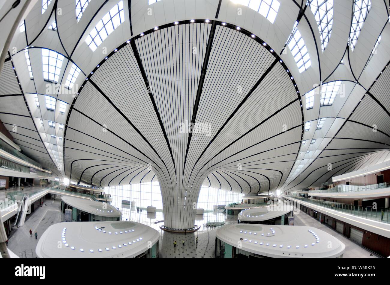 Interior View Of The Beijing Daxing International Airport In Beijing Interior View Of The Beijing Daxing International Airport In Beijing