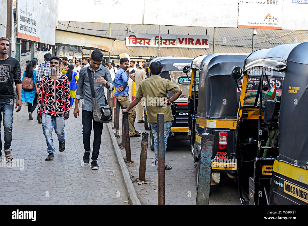 Virar Railway Station road entrance Mumbai Maharashtra India Asia Stock