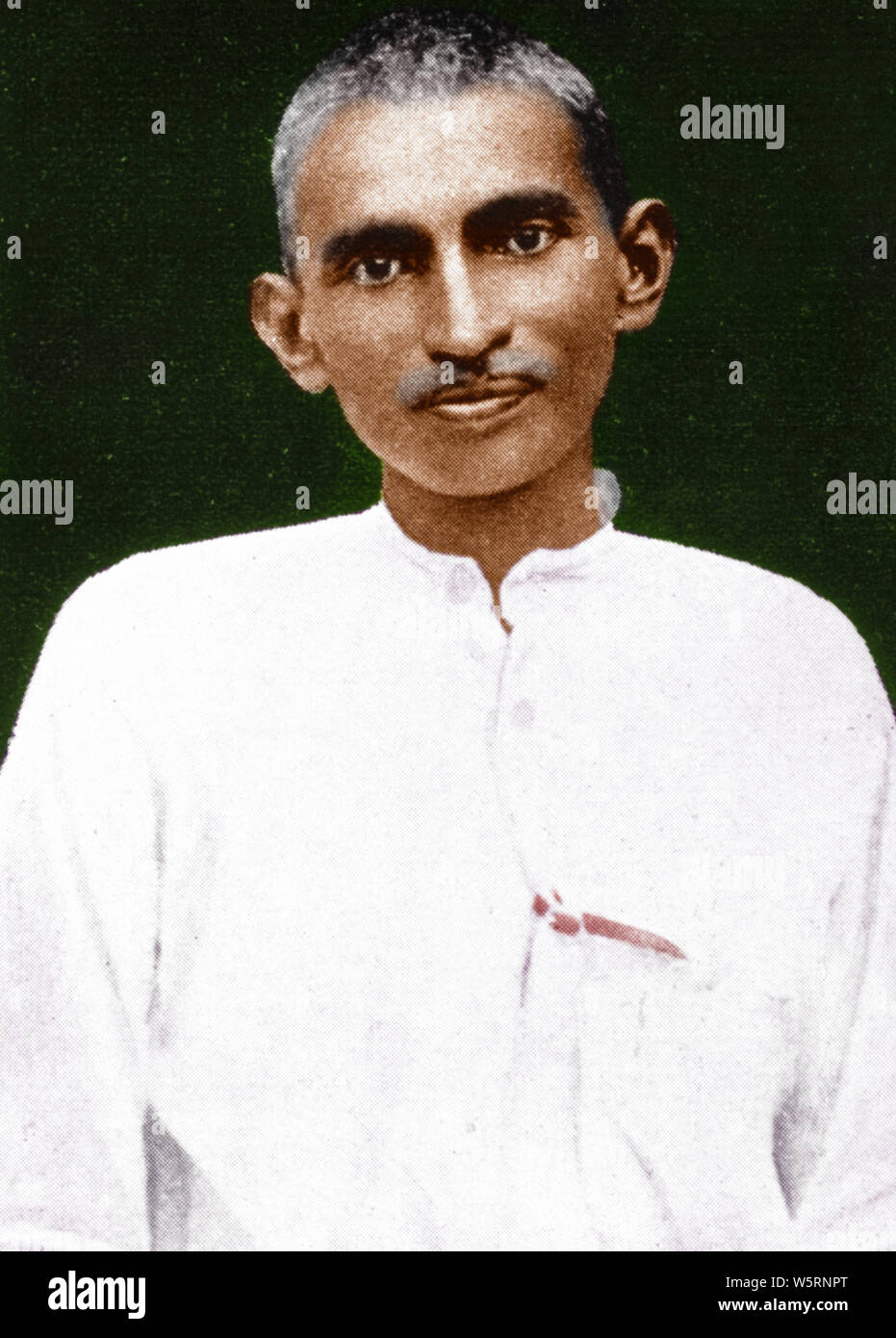 Old vintage photo of Mohandas Gandhi 1913 Stock Photo