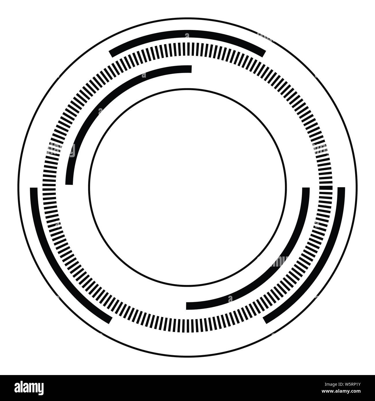 Random circles with dashed lines, Randomness, circular concept Stock ...
