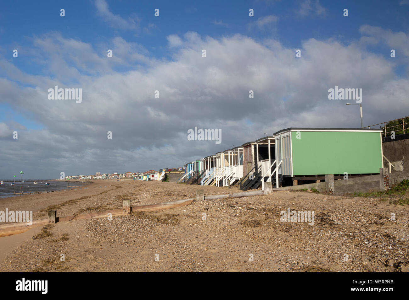 Thorpe Bay beach, near SouthendonSea, Essex, England Stock Photo Alamy