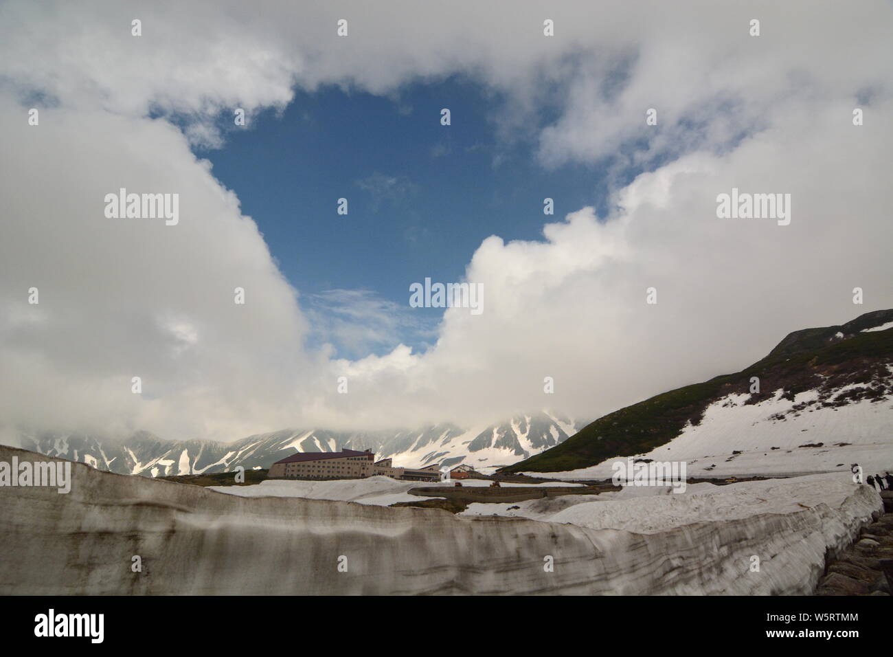 Murodo. Tateyama Kurobe alpine route. Japan Stock Photo