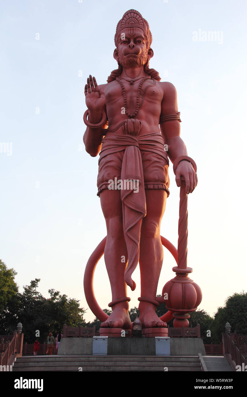 Statue of lord hanuman at a temple,Chhatarpur Temple, Chhatarpur ...