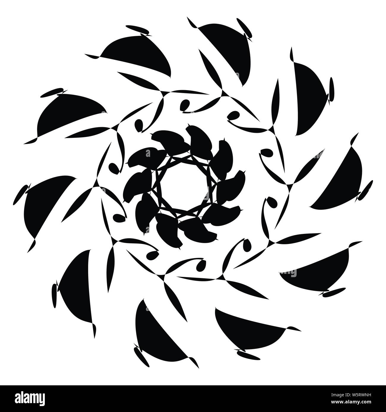 Circular geometry. Circular / concentric abstract design element Stock ...