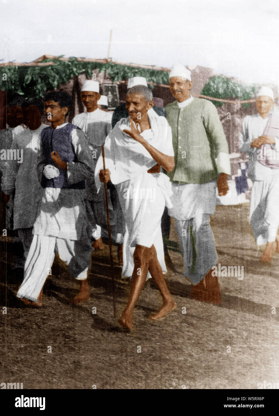 Mahatma Gandhi during Belgaum Congress India Asia December 1924 Stock Photo
