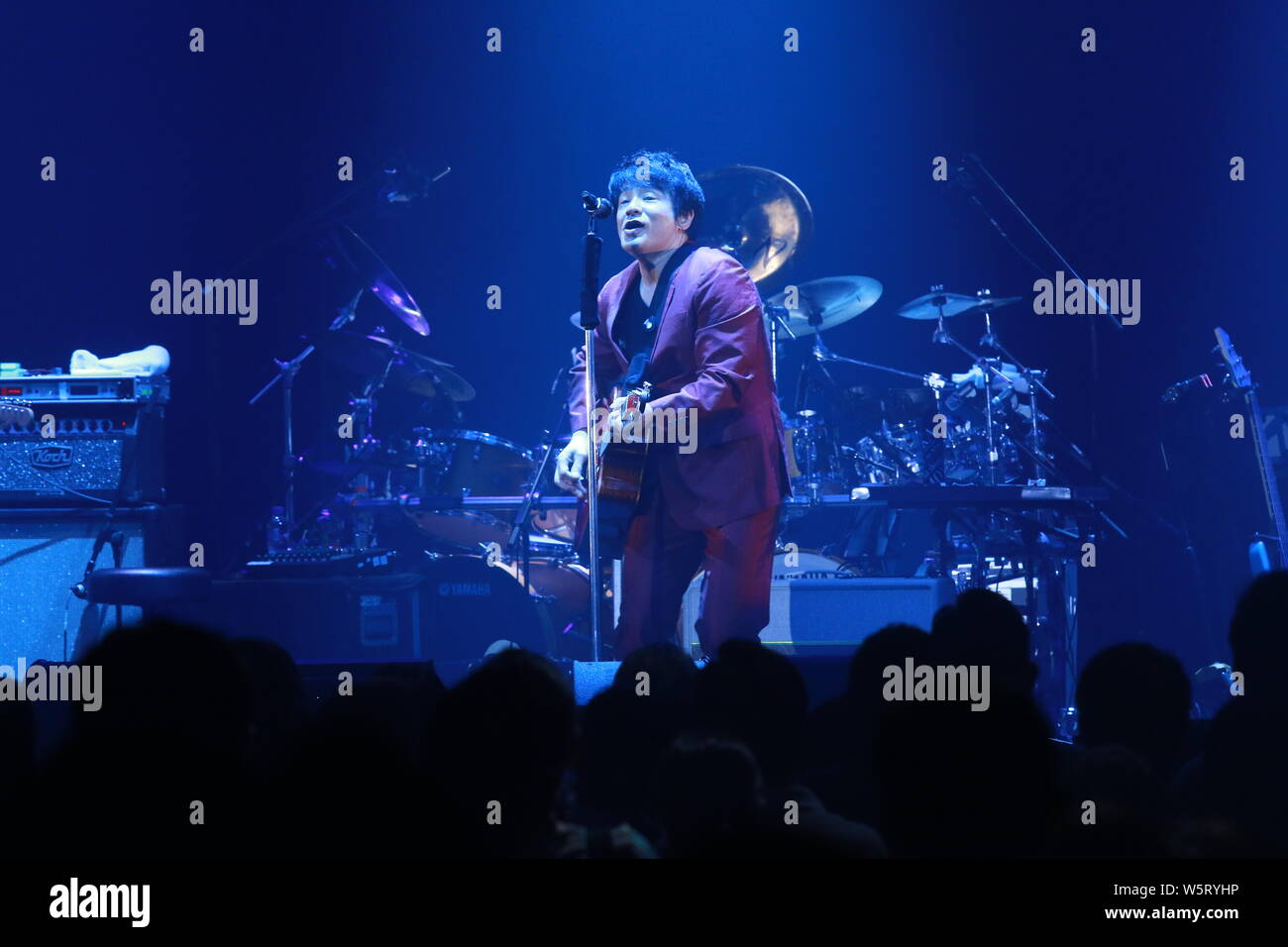 Japanese singer-songwriter Aska performs during the ASKA Concert