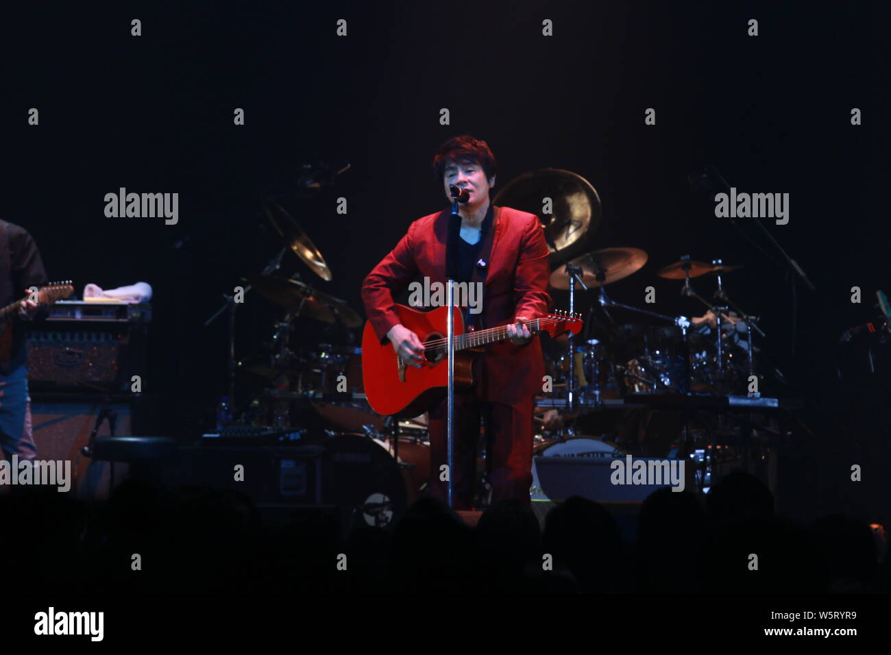 Japanese singer-songwriter Aska performs during the ASKA Concert