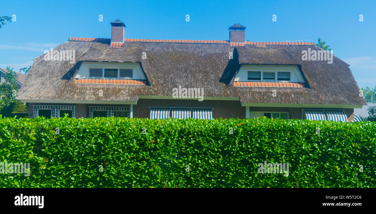 Typical Dutch family house, architecture in Netherlands Stock Photo