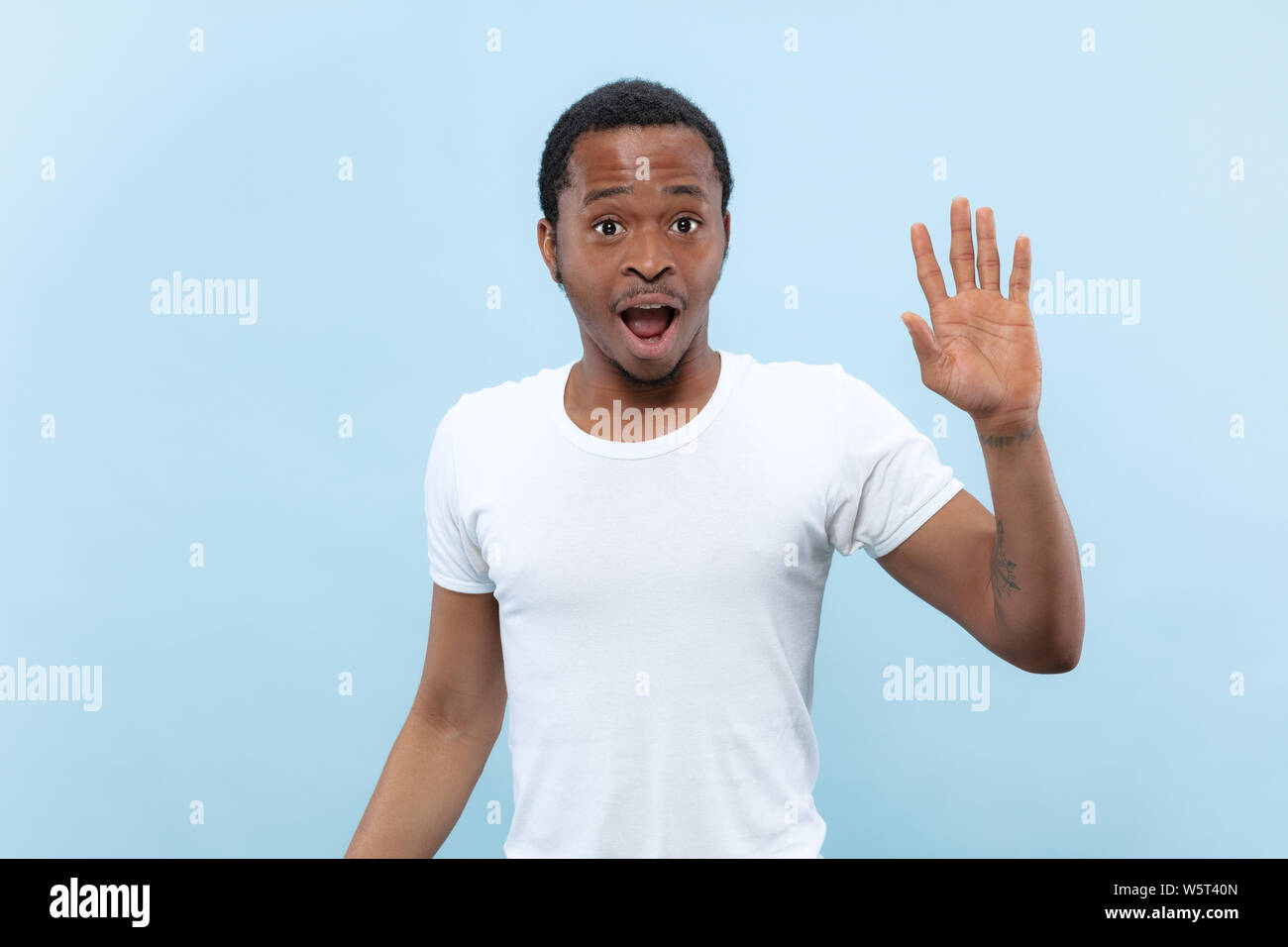 Inviting gesture businessman on white hi-res stock photography and ...