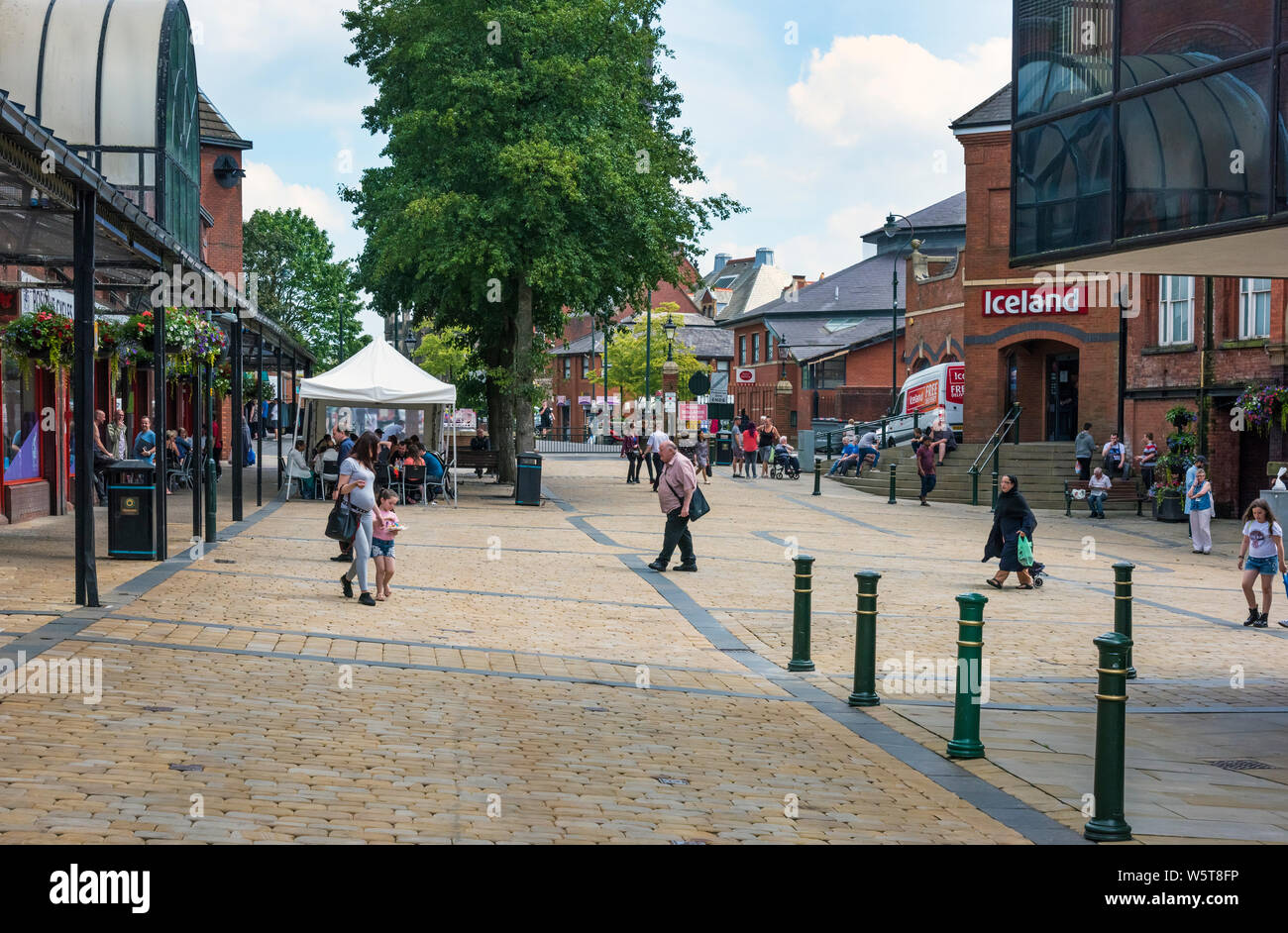 Oldham Town Centre, Greater Manchester UK. Stock Photo