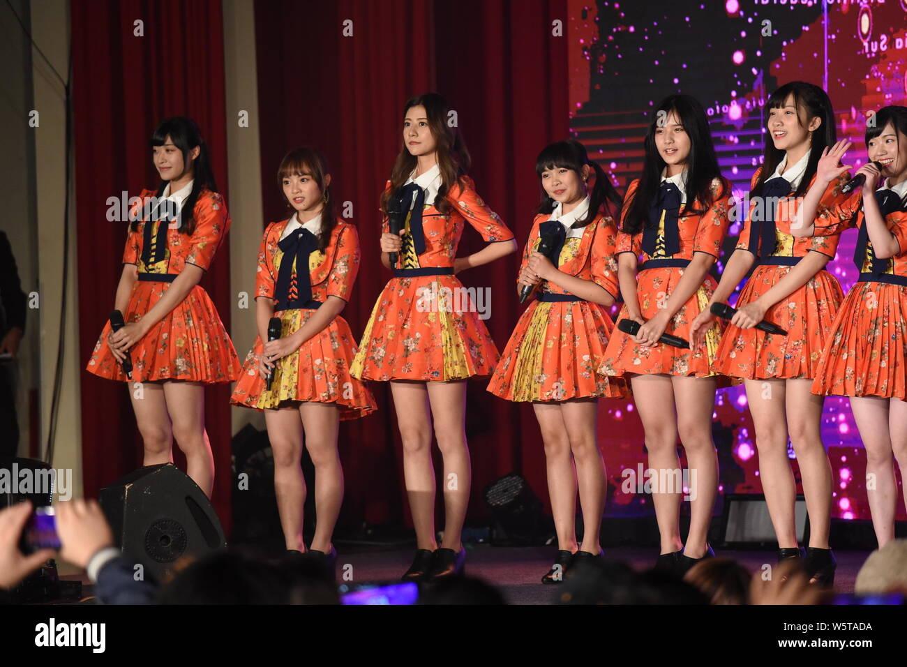 pics Akb48 Team Tp Theater https www alamy com members of taiwanese idol girl group akb48 team tp perform during a concert in taipei taiwan 8 december 2018 image261763862 html
