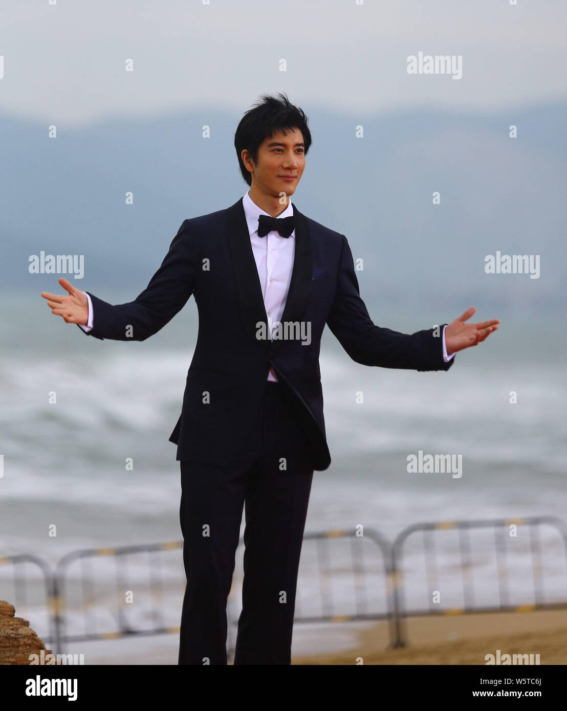 Chinese-American singer-songwriter and actor Wang Leehom arrives on the