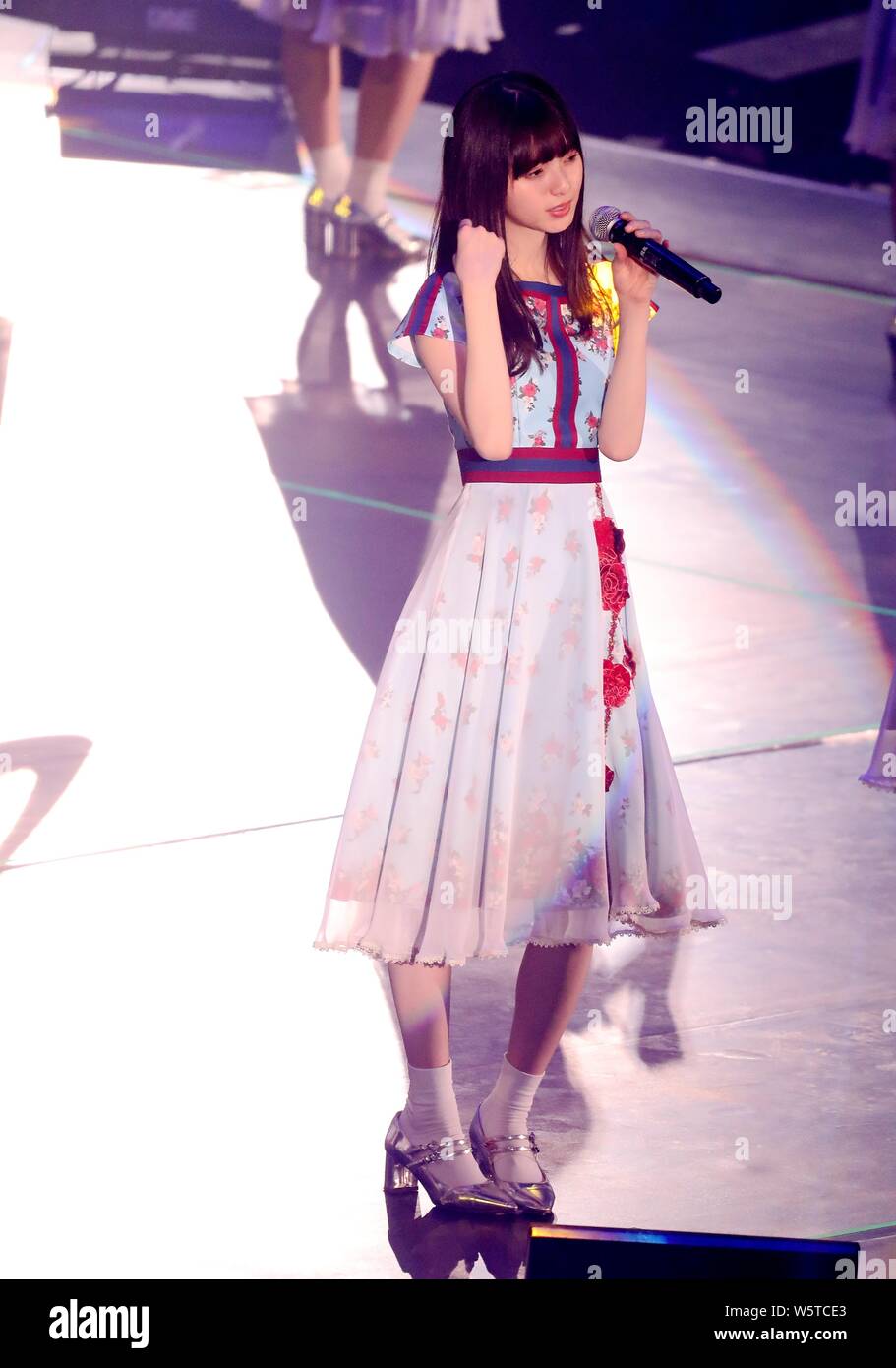 Asuka Saito of Japanese idol group Nogizaka46 is pictured as she