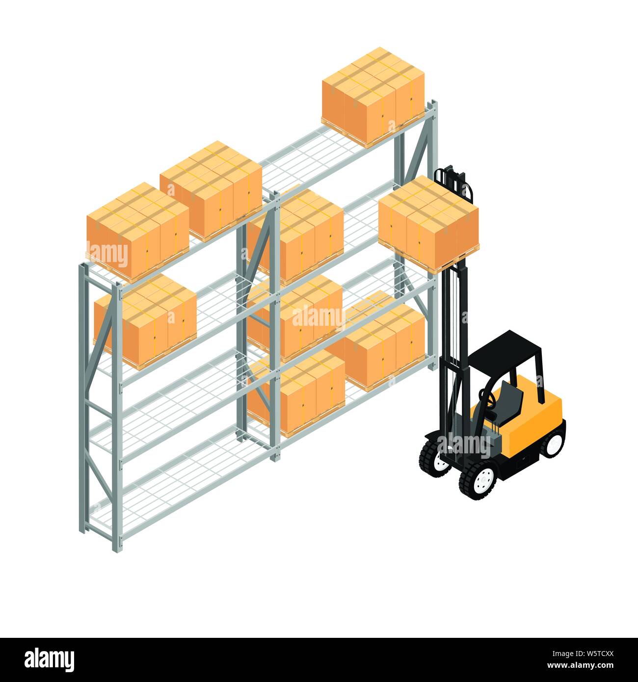 Empty warehouses Stock Vector Images - Alamy