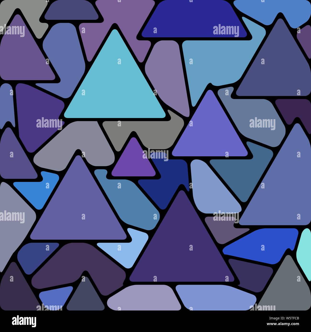 abstract vector stained-glass mosaic background - blue and violet ...