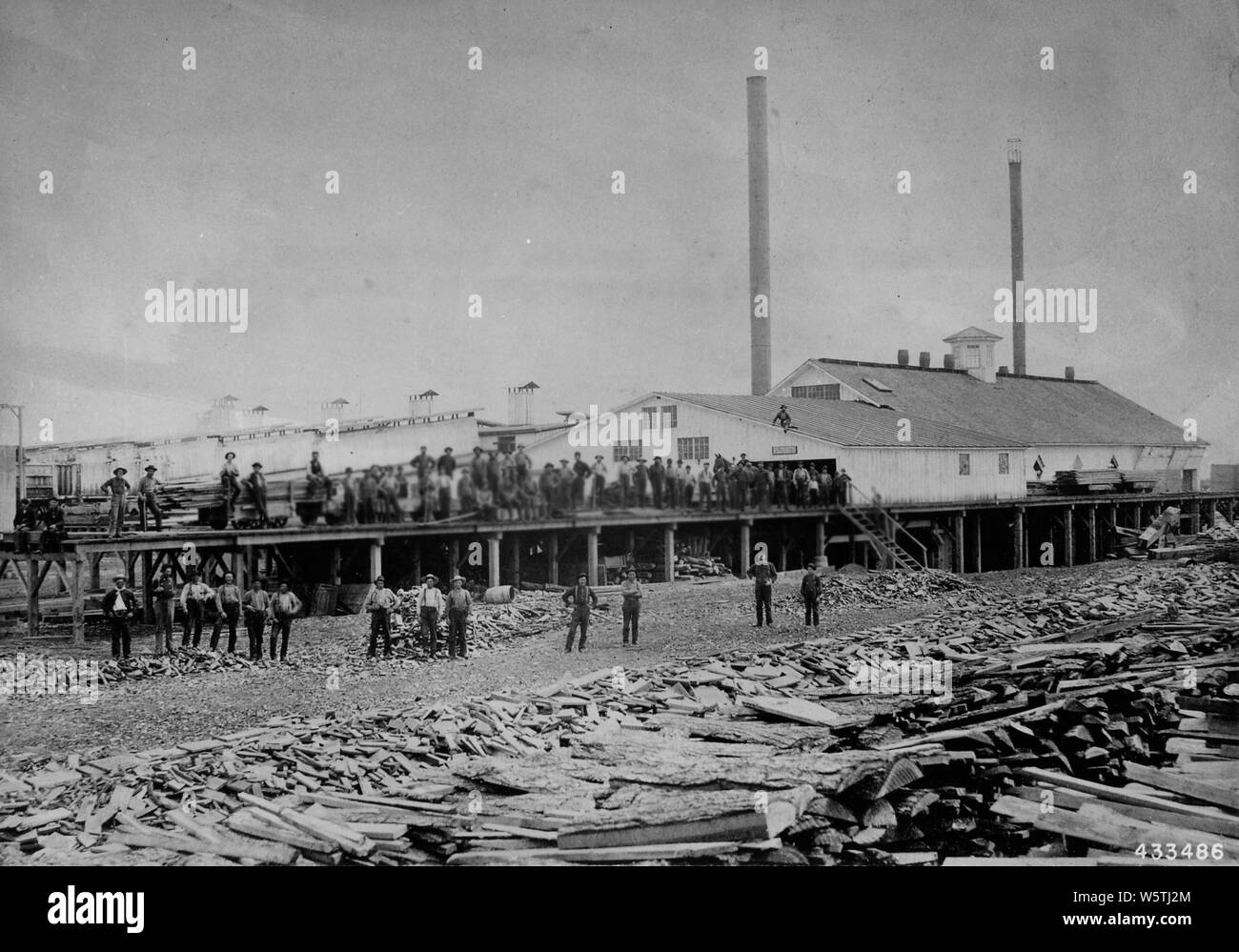 Photograph of Emery Lumber Company Sawmill; Scope and content Original