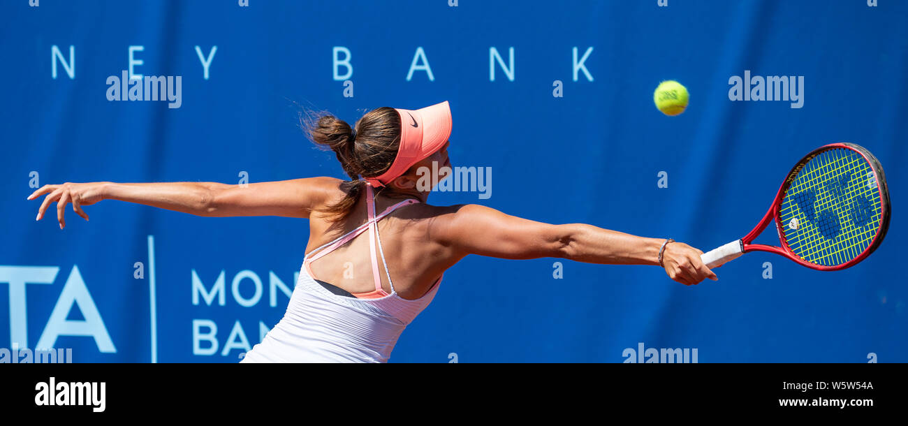 Prague, Czech Republic, 23rd July, 2019. Magdalena Pantuckova (CZE) during  match against Caroline Werner (GER) at Advantage Cars Prague Open 2019  Stock Photo - Alamy