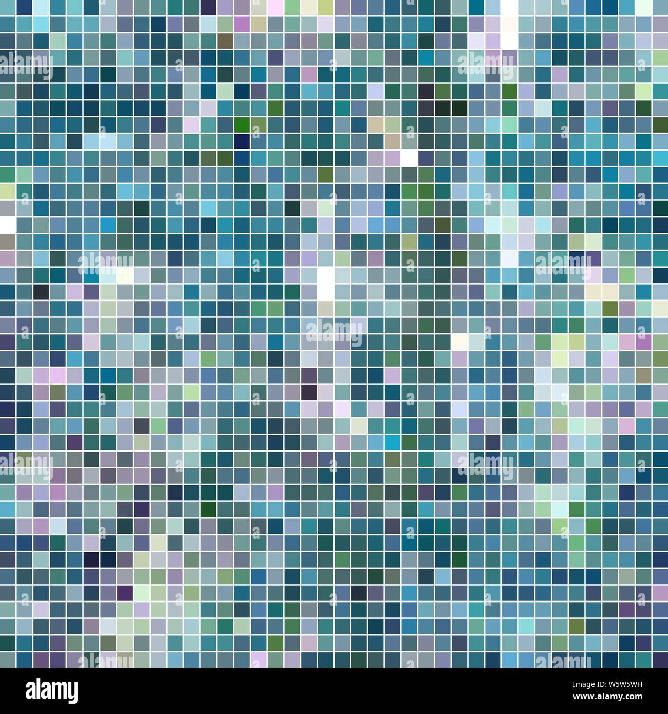 abstract vector square pixel mosaic background - light blue Stock ...