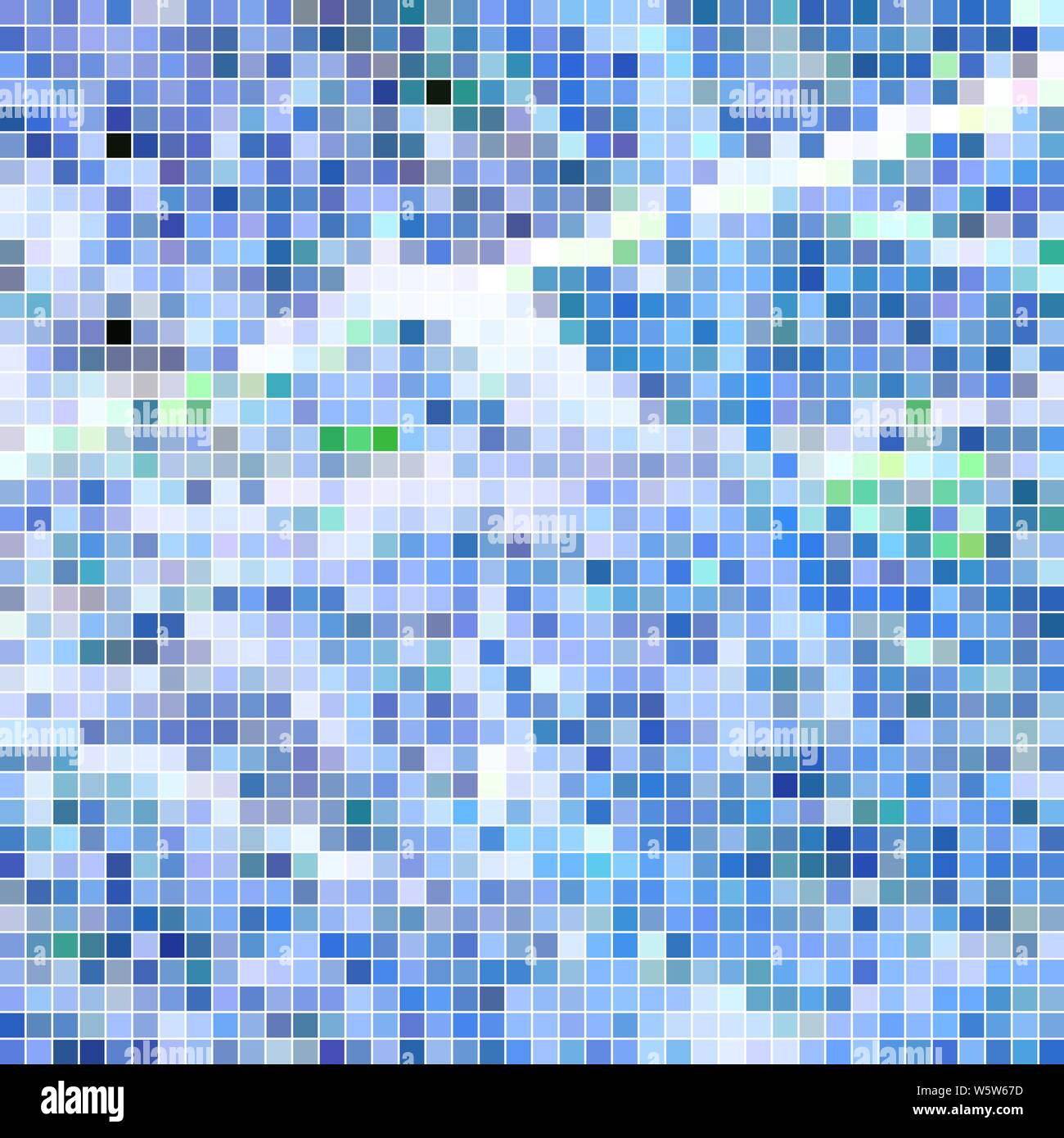 abstract vector square pixel mosaic background - light blue Stock ...