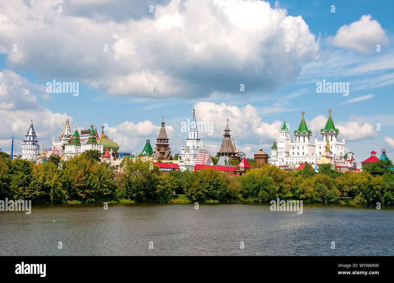 Russia, Moscow- July 27 2019: Izmailovo Kremlin Stock Photo