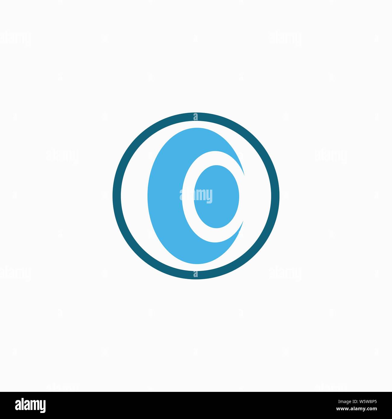 Letter O Logo Monogram design vector template Linear style Stock Vector