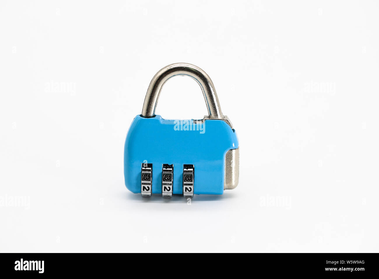 key lock with three digit isolated and white background Stock Photo - Alamy